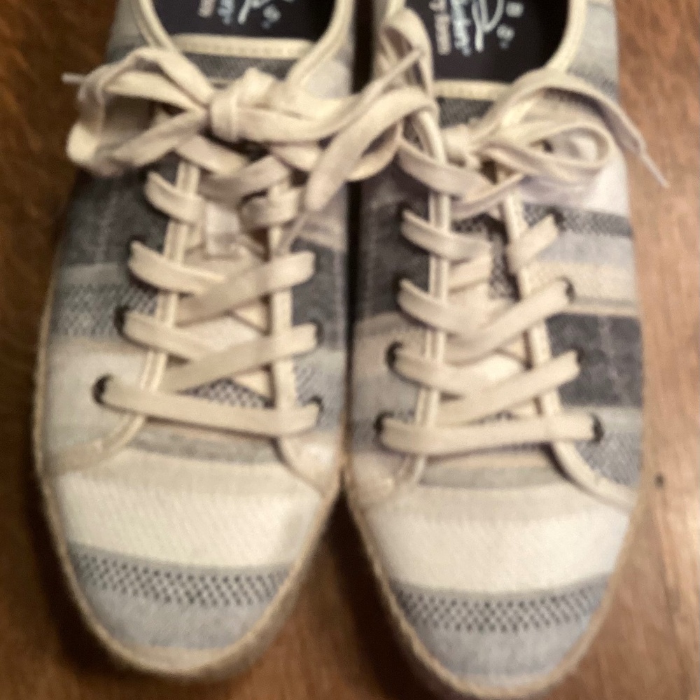Bobs Sesame Espadrille Striped Sneakers